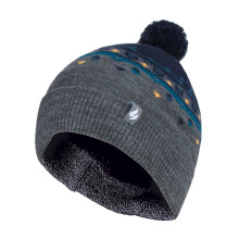 (One Size, Navy blau) Heat Holders - Heat Holders - Herren Winter Thermo Gefüttert Beanie Mütze mit Bommel Stricken