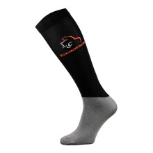 (36-38, Schwarz) Comodo - Comodo - Damen Kniehohe Reitpferde Socken | Pferdesport Socken zum Reiten
