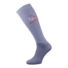 (6-8 A, Hellgrau) Comodo - Comodo - Damen Kniehohe Reitpferde Socken | Pferdesport Socken zum Reiten