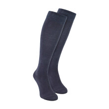 (6-11, Grey) Sock Snob - 2 Pack Mens Extra Long Knee High Breathable Bamboo Socks