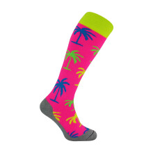 (9-12 UK, Palm Tree) Hingly - Knee High Hockey Socks with Funky Fun Patterns | Kids Sizes