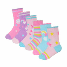 (0-6 Monate, Einhorn) Sock Snob - 6er Pack Baby Einhorn Socken Mädchen | Bunte Lustige Socken | Sock Snob