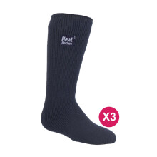 (09-Jan, Indigo Blau) Heat Holders - Heat Holders - 3er Pack Thermosocken für Gummistiefel Kinder | Warm Wintersocken