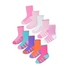 (12-24 Monate, Stil 2) Sock Snob - 10er Pack Baby Socken Antirutsch für Mädchen | Baumwolle Socken mit ABS Noppen