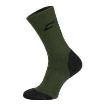 (39-42, Khakigrün - Schwarz) Comodo - COMODO - Unisex Bambus Wandersocken | Atmungsaktiv Antibakteriell Sommer Socken