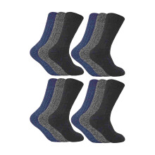 (39-45, Blau) Sock Snob - Sock Snob - 12er Pack Herren Stiefelsocken Wolle | Outdoor Wandernsocken