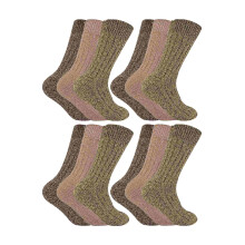 (39-45, Braun) Sock Snob - Sock Snob - 12er Pack Herren Stiefelsocken Wolle | Outdoor Wandernsocken