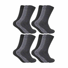 (39-45, Grau) Sock Snob - Sock Snob - 12er Pack Herren Stiefelsocken Wolle | Outdoor Wandernsocken