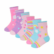 (0-6 Monate, Tier) Sock Snob - 6er Pack Baby Socken mit Schmetterlingen Motiv | Lustige Socken für Mädchen