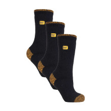 (39-45, Schwarz) Heat Holders - Heat Holders 3er Pack Herren Arbeitssocken | Thermosocken mit Verstärkte Ferse