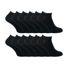 (9-12 K, Schwarz) Sock Snob - Sock Snob - 12er Pack Kinder Trainer Socken | Quarter Kurze Sneaker Socken