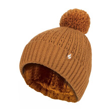 (One Size, Senf) Heat Holders - Damen Thermo Mütze mit Zopfmuster Stricken | Heat Holders | Winter Bommelmütze