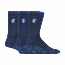 (37-42, Blau) Blueguard - Blueguard - 3 Paar Herren Robust Arbeitssocken | Baumwolle Socken mit Verstärkt
