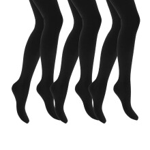 (5-6 Years, Schwarz) Heat Holders - Heat Holders - 3 Paar Thermostrumpfhosen Mädchen | Winter Strumpfhose Blickdicht