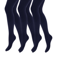 (5-6 YEARS, Marine) Heat Holders - Heat Holders - 3 Paar Thermostrumpfhosen Mädchen | Winter Strumpfhose Blickdicht