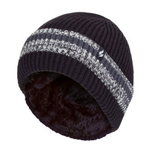 (One Size, Denim) Heat Holders - Heat Holders - Herren Warm Wintermütze Stricken | Thermo Beanie Mütze Gestreift