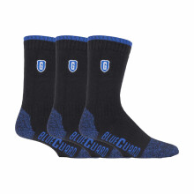 (39-42, Schwarz) Blueguard - Blueguard - 3 Paar Herren Robust Arbeitssocken | Baumwolle Socken mit Verstärkt