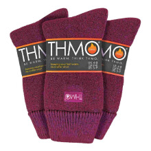 (37-42, Tiefes Fuchsia) THMO - THMO - 3er Pack Damen Winter Extra Warm Thermosocken für Extrem kalt