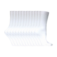 (04-Aug, Weiß) Sock Snob - 12er Pack Damen Socken Baumwolle Bunt | Dünn Crew Bequem Uni Socken | Sock Snob