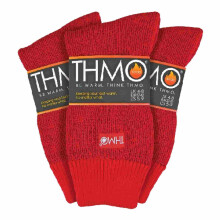 (04-Aug, Rot) THMO - THMO - 3er Pack Damen Winter Extra Warm Thermosocken für Extrem kalt