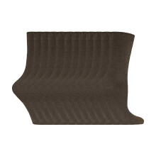 (04-Aug, Hellbraun) Sock Snob - 12er Pack Damen Socken Baumwolle Bunt | Dünn Crew Bequem Uni Socken | Sock Snob