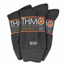 (37-42, Grau) THMO - THMO - 3er Pack Damen Winter Extra Warm Thermosocken für Extrem kalt