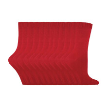 (04-Aug, Rot) Sock Snob - 12er Pack Damen Socken Baumwolle Bunt | Dünn Crew Bequem Uni Socken | Sock Snob