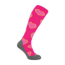 (4-6, Herzen) Hingly - Hockeysocken mit Lustig Motiv | Unisex Fußballsocken Lange Sport Socken | Hingly