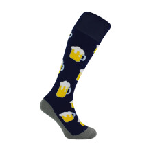 (4-6, Bier) Hingly - Hockeysocken mit Lustig Motiv | Unisex Fußballsocken Lange Sport Socken | Hingly