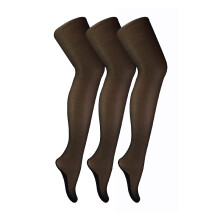 (8-14 D, Schwarz Schwarz) Sock Snob - 3er Pack Vintage Nahtstrumpfhose Damen | 40 Denier Ultra Glänzende Strumpfhosen