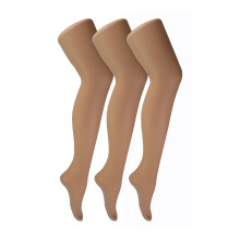 (18-24 D, Akt / Akt) Sock Snob - 3er Pack Vintage Nahtstrumpfhose Damen | 40 Denier Ultra Glänzende Strumpfhosen