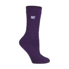 (04-Aug, Lila) Heat Holders - 3 Paar Damen Dünne Thermosocken Winter | Warm Kleidersocken | Heat Holders Lite