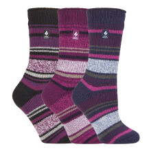 (04-Aug, Barcelona) Heat Holders - Heat Holders - 3er Pack Thermosocken Damen | Warme Isolierte Socken für Winter