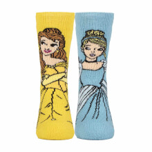 (9-12 K, Belle und Aschenputtel) Heat Holders - Disney Socken Mädchen Lustig Prinzessin Thermosocken Kinder | Heat Holders Lite