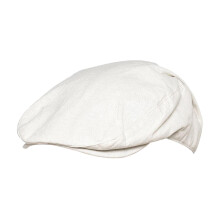 (M/L, Creme) Sock Snob - Leinen Schiebermütze für Herren in Creme und Denim | Leichte Schiebermütze