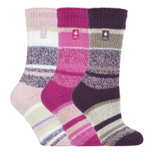 (04-Aug, Provence) Heat Holders - Heat Holders - 3er Pack Thermosocken Damen | Warme Isolierte Socken für Winter