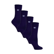 (04-Aug, Marine) Heat Holders - 4 Paar Lässige Damen Thermosocken Ultra Lite Extradünn 1 0 Tog