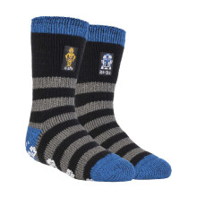(9-12 UK, R2-D2 / C3-P0) Heat Holders - Childrens Character Themed Non Slip 2.3 Tog Thermal Slipper Socks