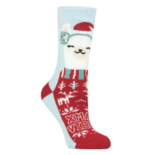 (04-Aug, Gemütliches Alpaka) Heat Holders - Heat Holders Damen Lustige Weihnachtssocken Neuheit Bunt Thermo Geschenk Socken