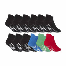 Sock Snob - 12er Pack Kinder Baumwolle Sneaker Socken Rutschfest mit Noppen | Sock Snob