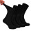 (9-11, Black) Dr.Socks - 4 Pack Extra Wide Non Elastic Bamboo Diabetic Socks 2