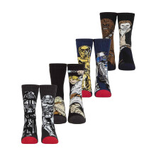 (27-30, Krieg der Sterne) Heat Holders - 4 Paar Kinder Star Wars Socken | Baumwolle Thermo Kuschel | Heat Holders Lite