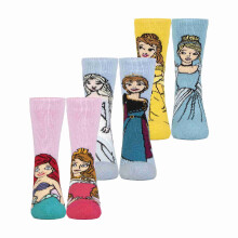 (9-12 K, Disney Prinzessin) Heat Holders - 3er Pack Disney Socken Mädchen | Thermo Prinzessin Socken | Heat Holders Lite