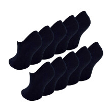 (9-12 K, Black) Sock Snob - 10 Pack Girls & Boys No Show Invisible Cotton Rich Socks