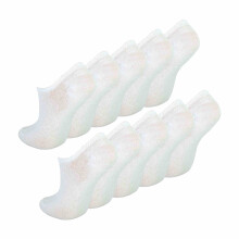 (04-May, Weiß) Sock Snob - 10 Paar Kinder Unsichtbare Füßlinge Socken | No Show Sneaker Socken | Sock Snob