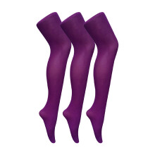 (M, Kaiserliches Lila) Sock Snob - 3er Pack Damen Strumpfhose 80 Den | Strumpfhose Blickdicht Matt | Sock Snob