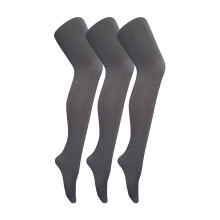 (M, Holzkohle) Sock Snob - 3er Pack Damen Strumpfhose 80 Den | Strumpfhose Blickdicht Matt | Sock Snob