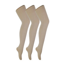 (L, Natürlich) Sock Snob - 3er Pack Damen Strumpfhose 80 Den | Strumpfhose Blickdicht Matt | Sock Snob