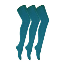 (XL, Blaugrün) Sock Snob - 3er Pack Damen Strumpfhose 80 Den | Strumpfhose Blickdicht Matt | Sock Snob
