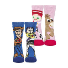 (9-12 K, Spielzeuggeschichte) Heat Holders - 2 Paar Kinder Toy Story Socken | Lustige Disney Thermosocken | Heat Holders Lite